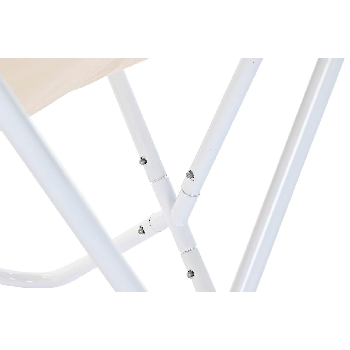 Puutarhatuoli DKD Home Decor Oransje Bomull Hvit Jern (74 x 65 x 90 cm)