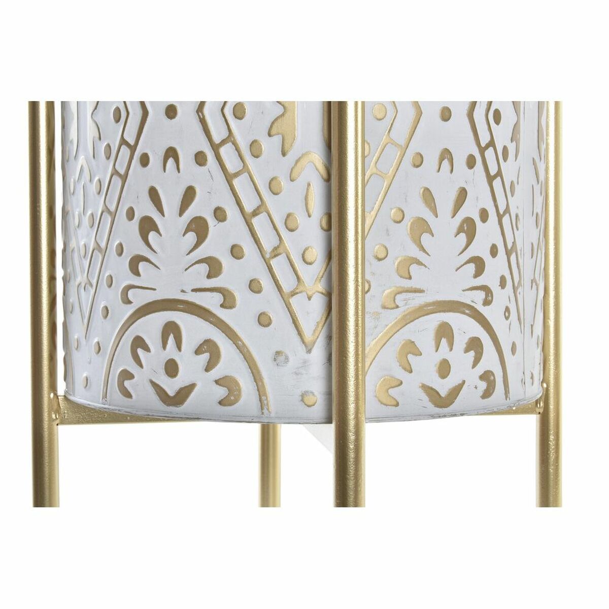 Grytesett  DKD Home Decor Gyllen Metall Hvit Araber (35 x 35 x 58 cm)