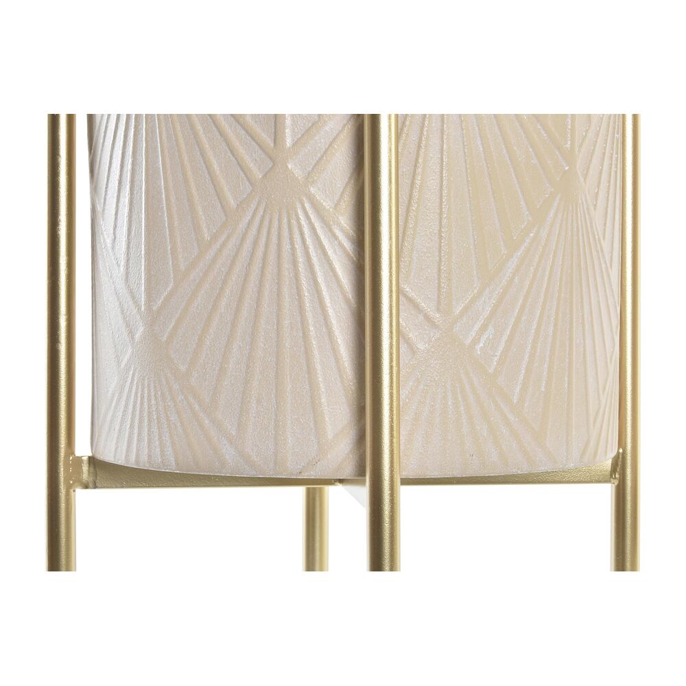 Grytesett  DKD Home Decor Rosa Gyllen Metall Moderne (31 x 31 x 58 cm)