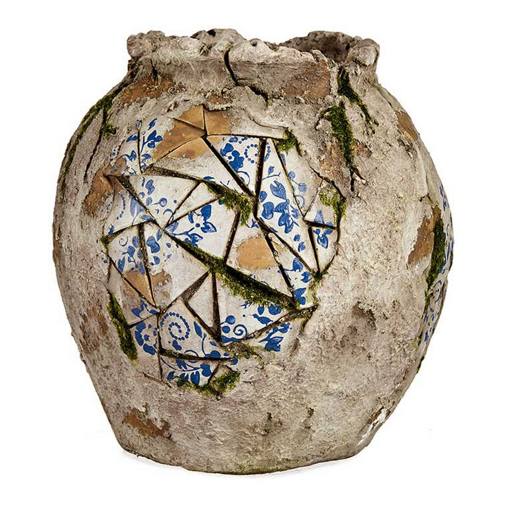 Dekorativ hagefigur Vase Aldret overflate Polyresin (27 x 27 x 27 cm)