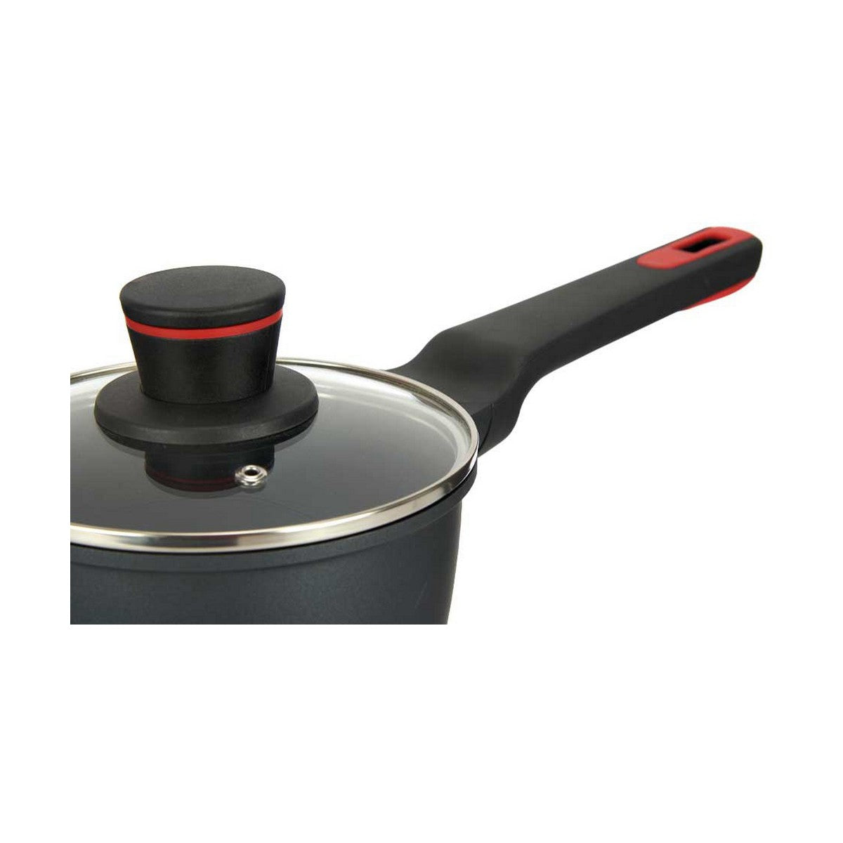 Gryte med Lokk Molten Svart Aluminium (Ø 16 cm)