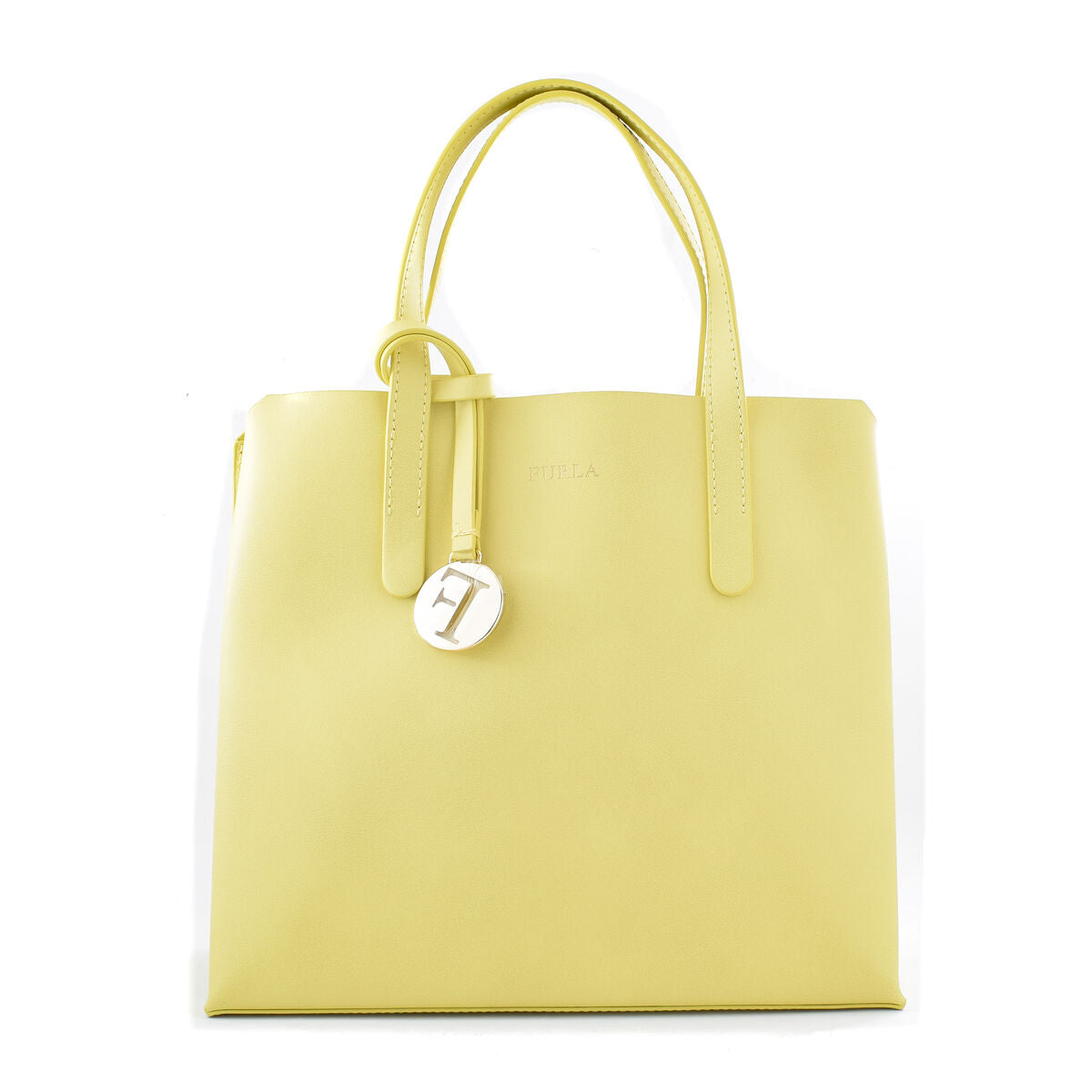 Håndveske for Kvinner Furla SALLY-S-TOTE-YLLW Gul (24 x 22 x 12 cm)