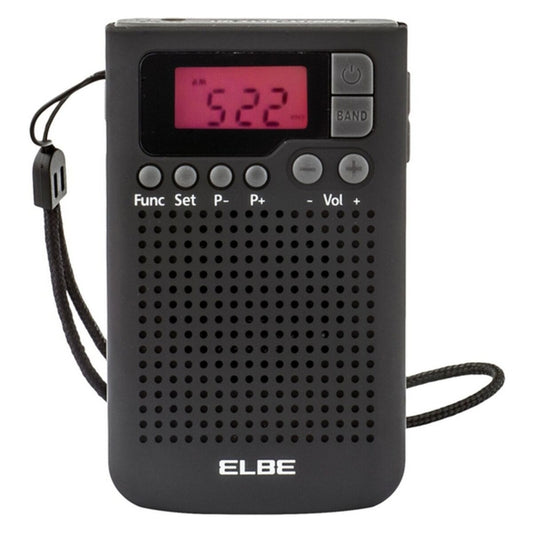 Transistorradio ELBE AM/FM Svart