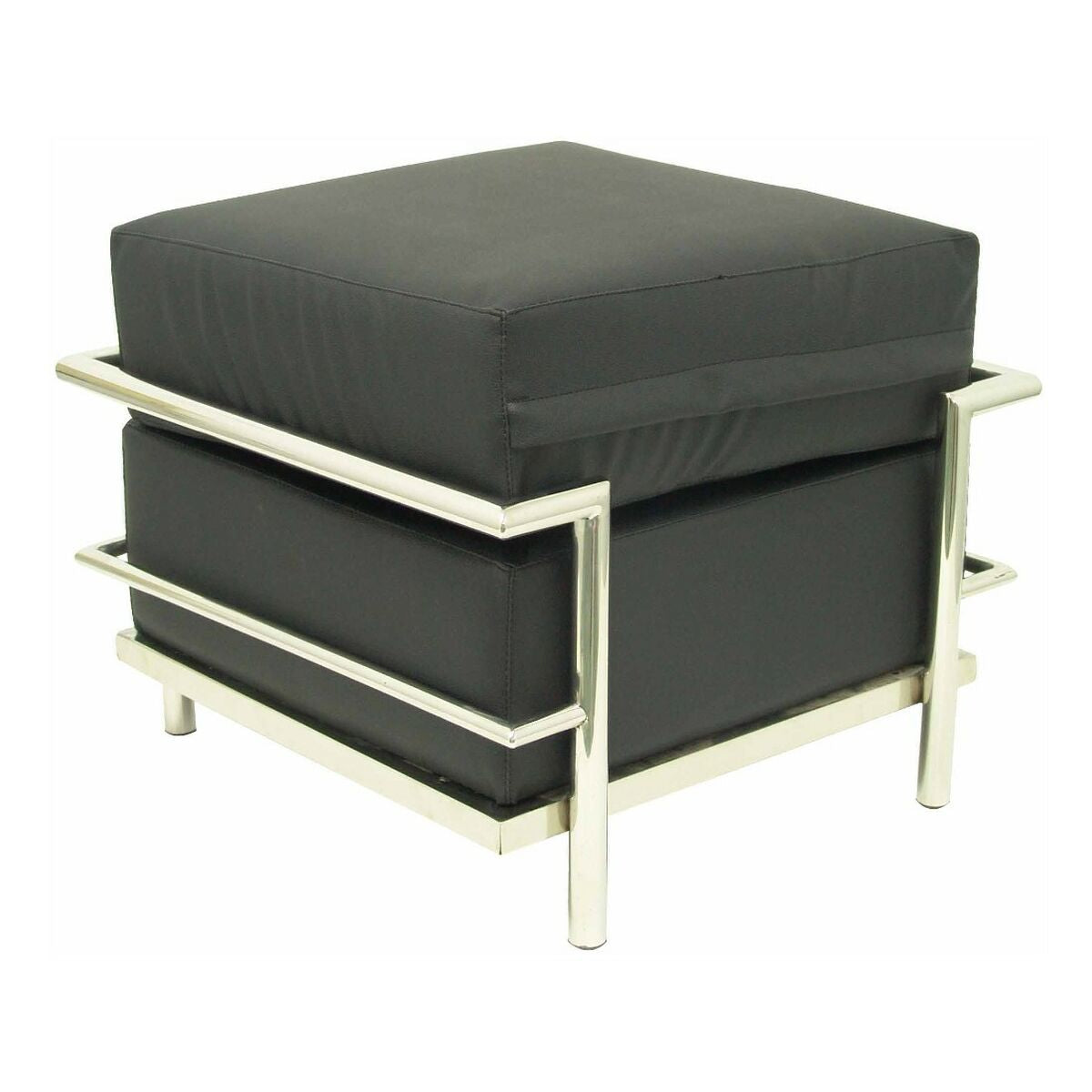 Fotstøtte P&C 57PSPNE Imitert skinn Svart