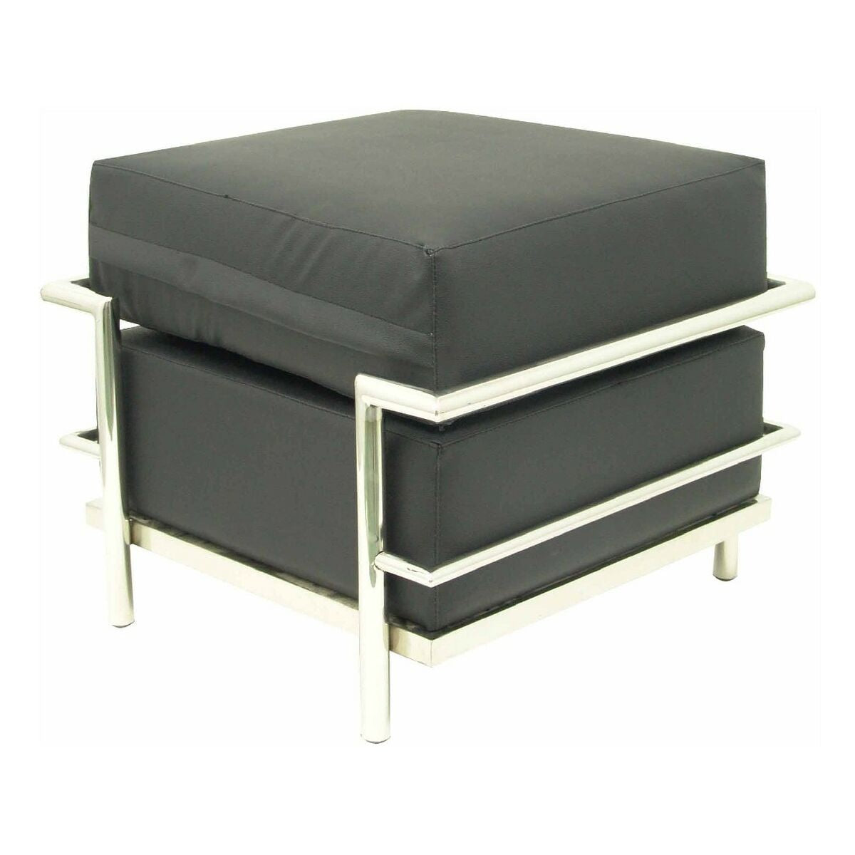 Fotstøtte P&C 57PSPNE Imitert skinn Svart