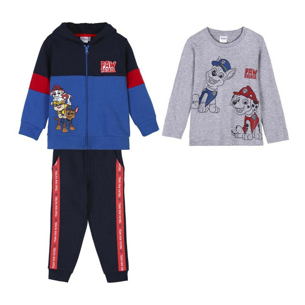 Treningsdrakt for barn The Paw Patrol 3 Deler Blå