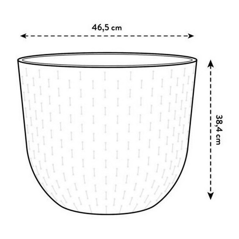 Dekorative Pongponger Elho Fuente Grains Sirkulær Brun Plast (Ø 46,5 x 38,4 cm)