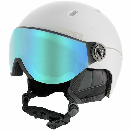 Ski Hjelm Sinner Titan Visor Hvit 52-54 cm