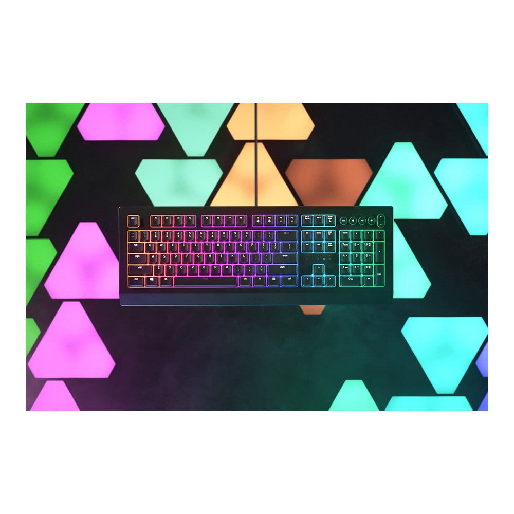 Bluetooth-tastatur med støtte for tablet Razer Cynosa V2 Svart AZERTY